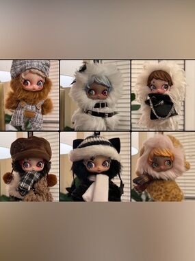 NIB Owen street youngster Full case.
Skullpanda like doll, dual (moving) eyes
